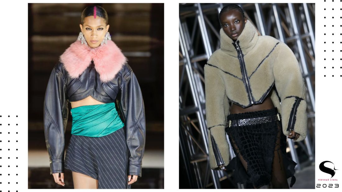 Укороченные куртки штурмуют Нью-Йоркскую неделю моды осень-зима 2023